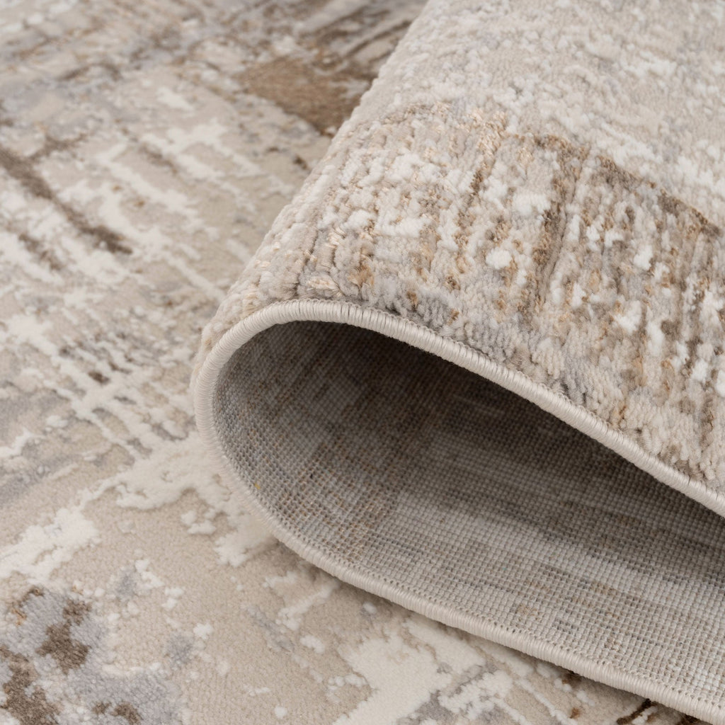 Lustre Gold Woven Print Rug - Eetu