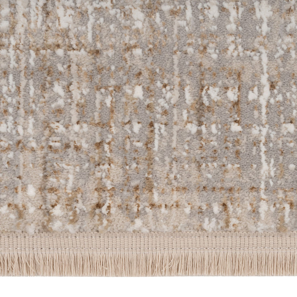 Golden Abstract Runner Rug