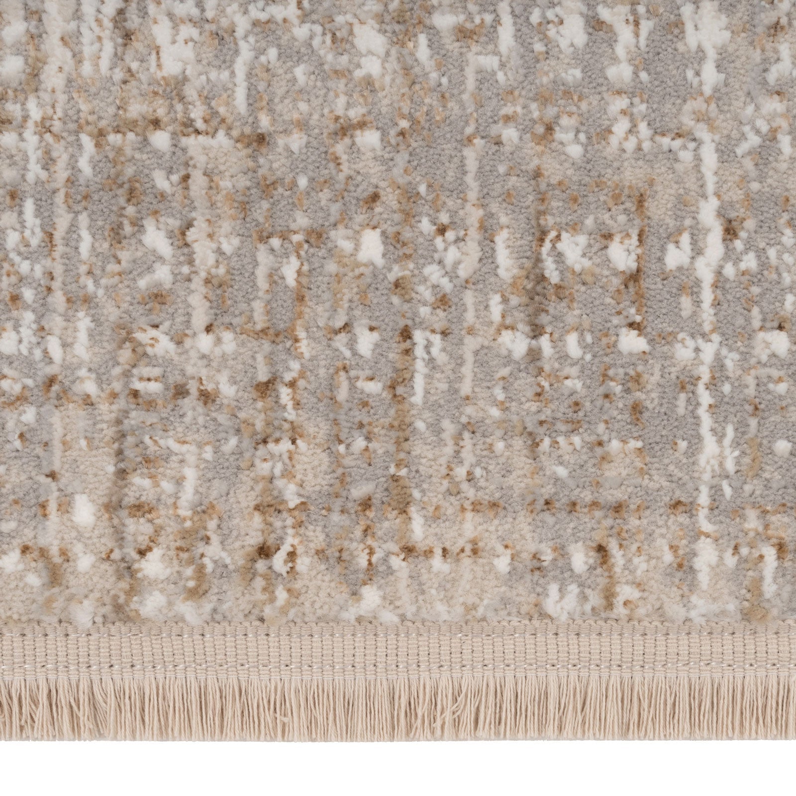 Golden Abstract Runner Rug