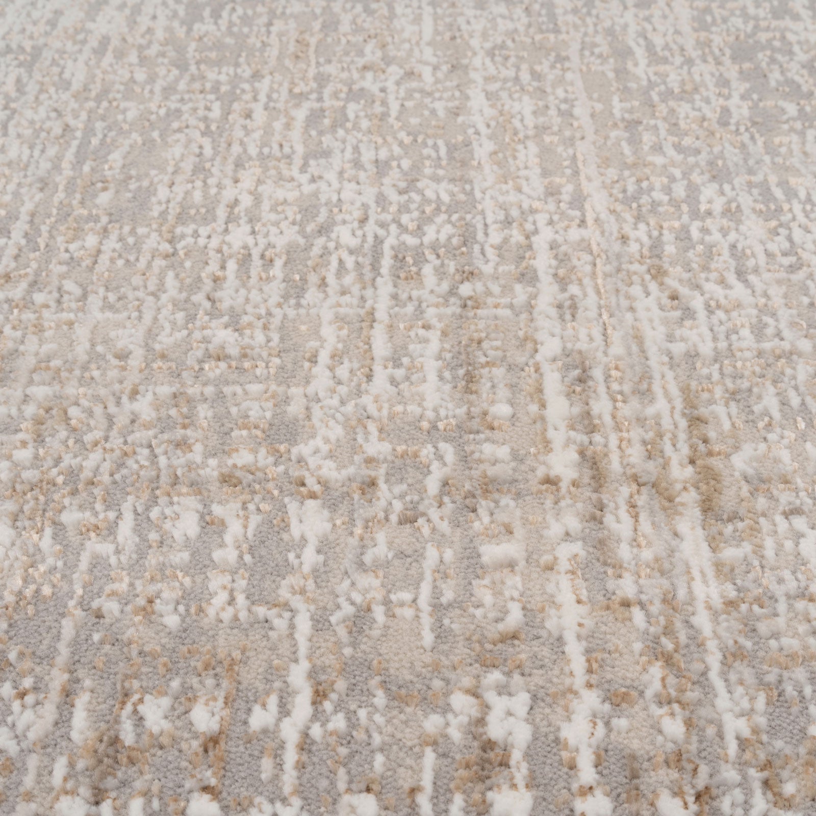 Golden Abstract Living Room Rug - Esme
