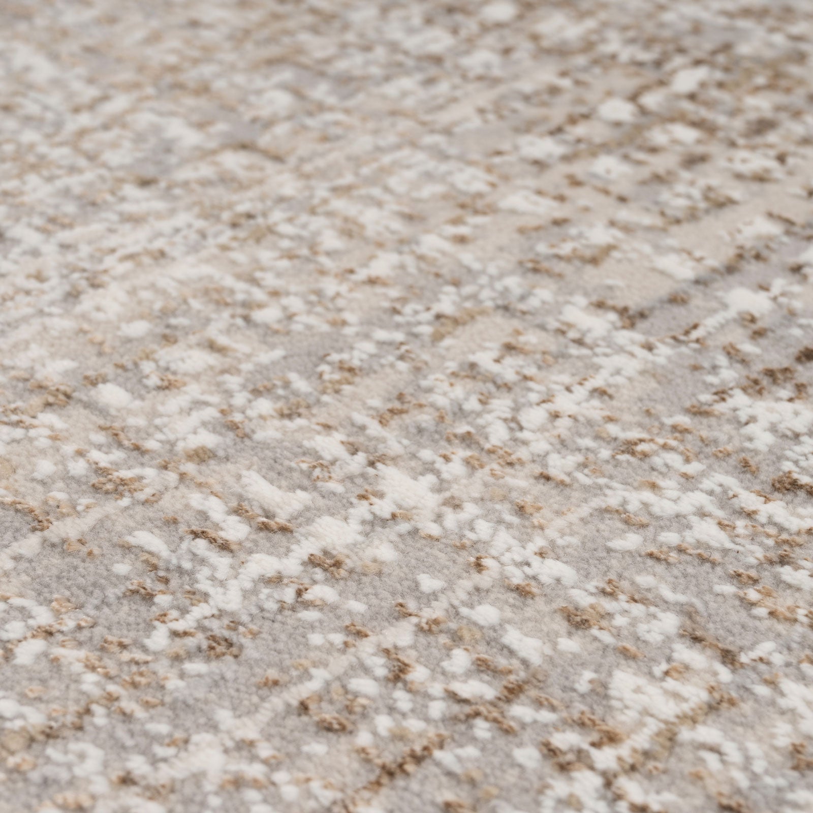 Golden Abstract Runner Rug