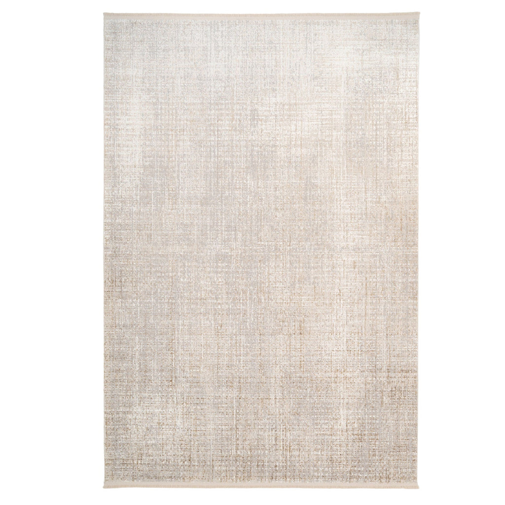 Golden Abstract Living Room Rug - Esme