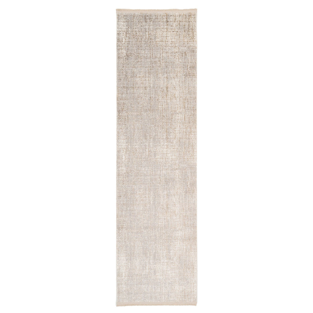 Golden Abstract Living Room Rug - Esme