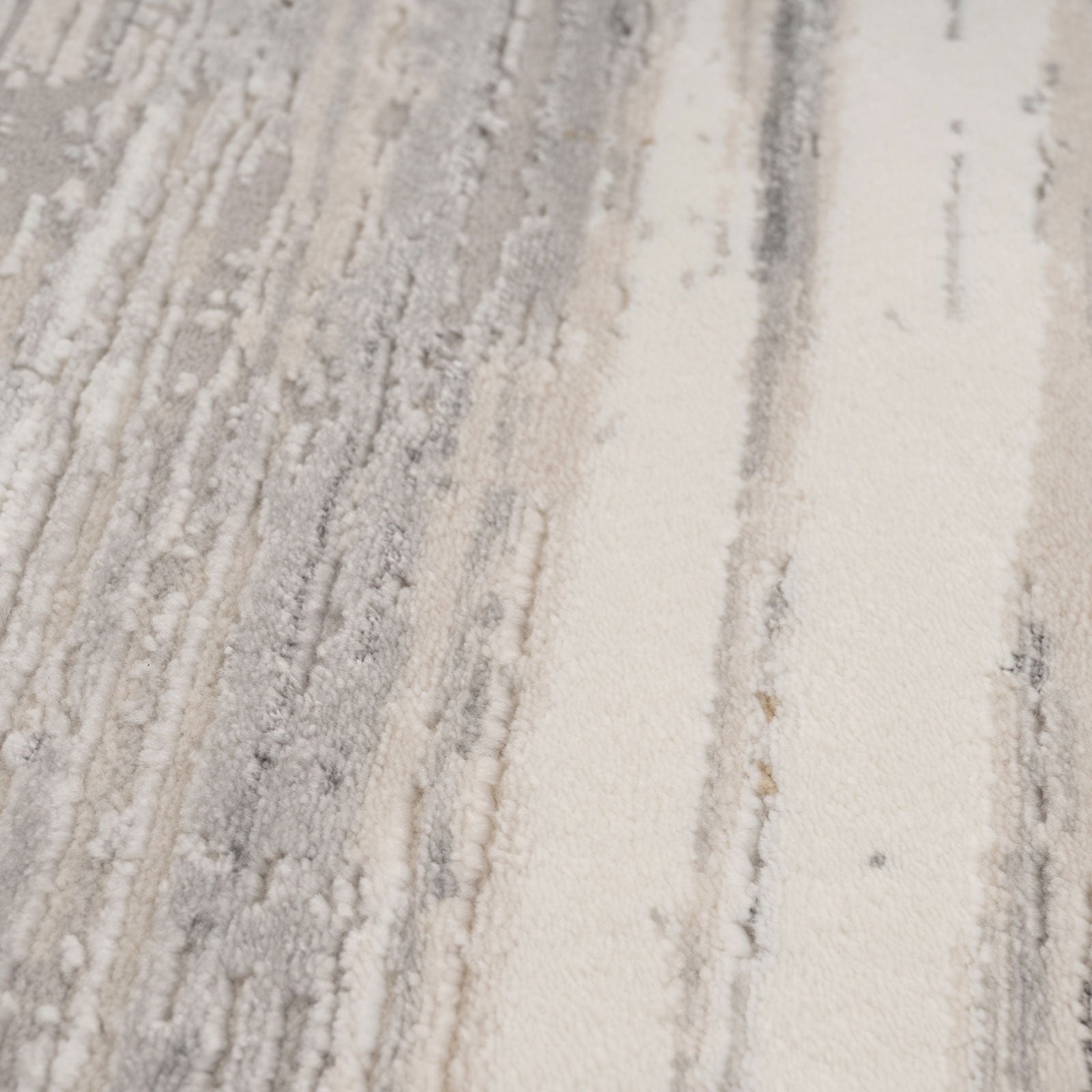 Grey Brush Strokes Area Rug - Nami
