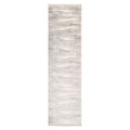 Grey Brush Strokes Runner Rug