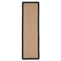 Black Border Jute Runner Rug - Juliette Black