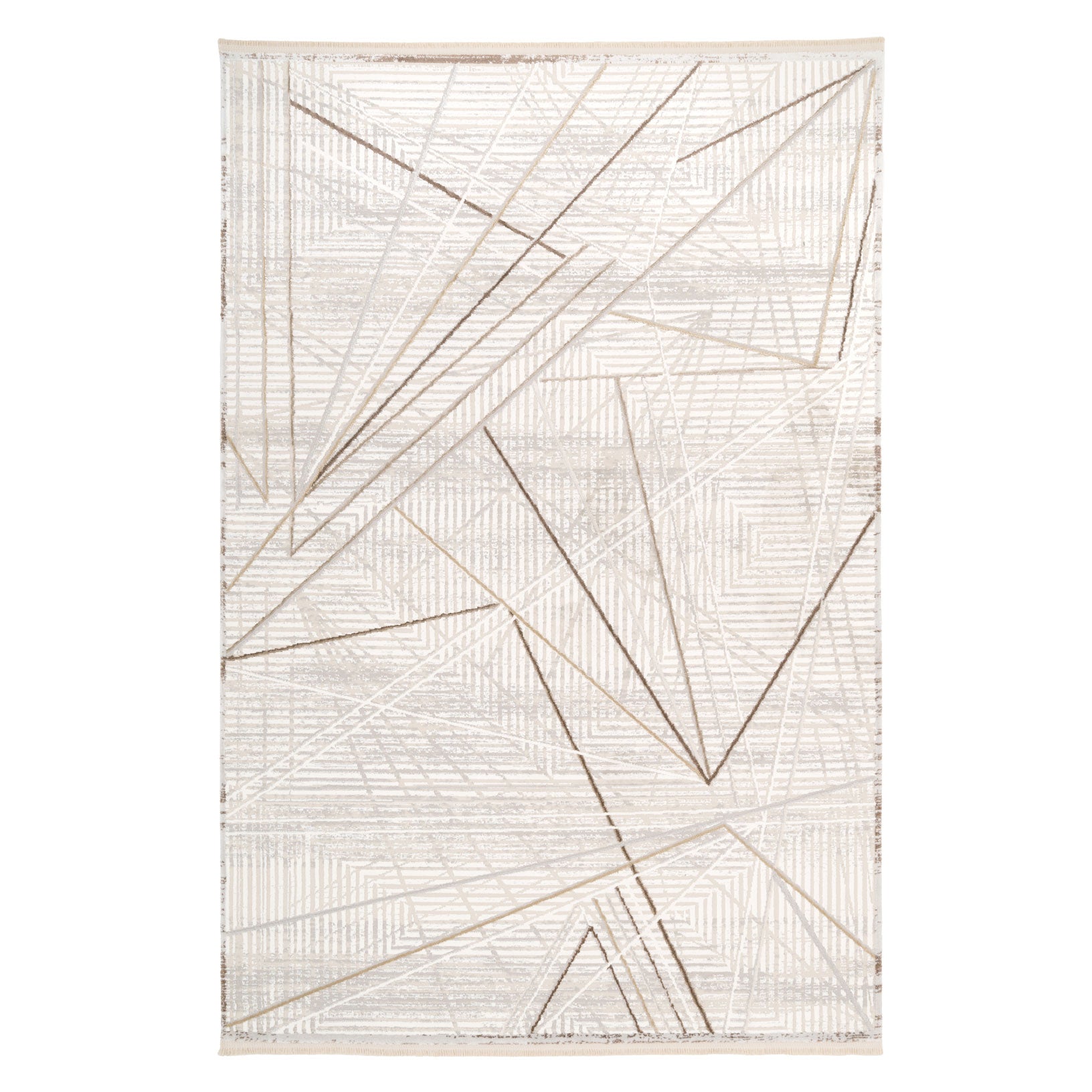 Abstract Linear Beige Rug - Jalo