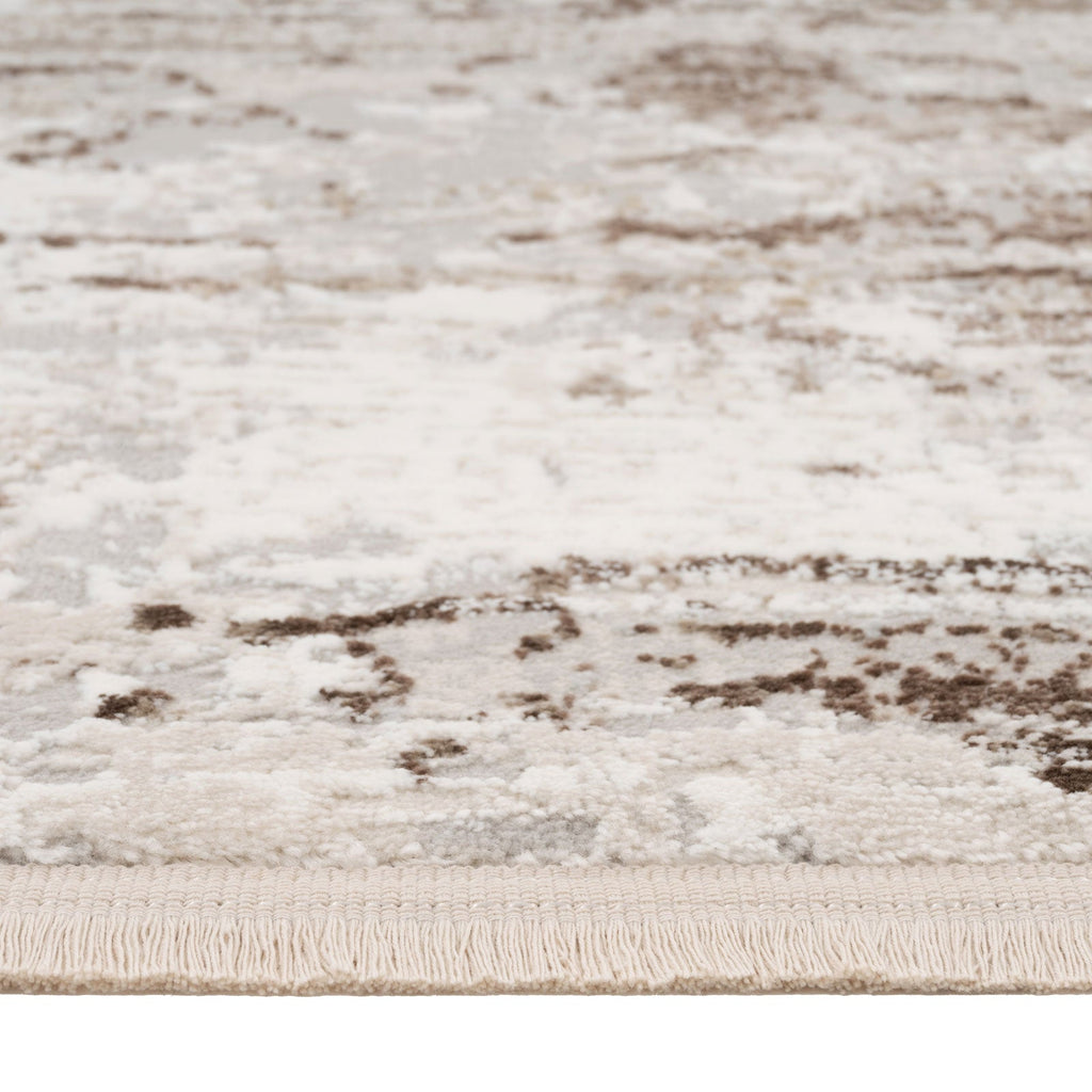 Soft Beige Modern Distressed Rug - Zoya