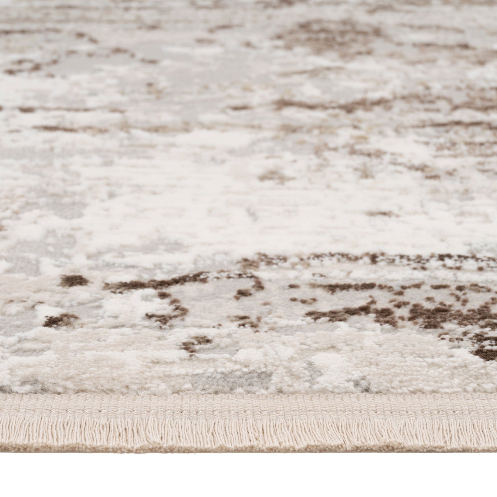 Soft Beige Modern Distressed Rug - Zoya