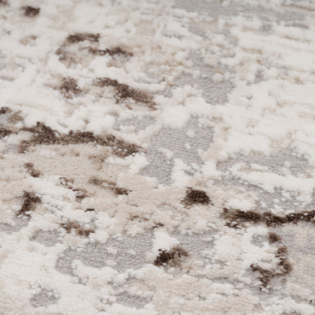 Soft Beige Modern Distressed Rug - Zoya