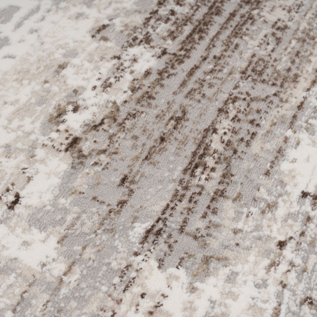 Soft Beige Modern Distressed Rug - Zoya