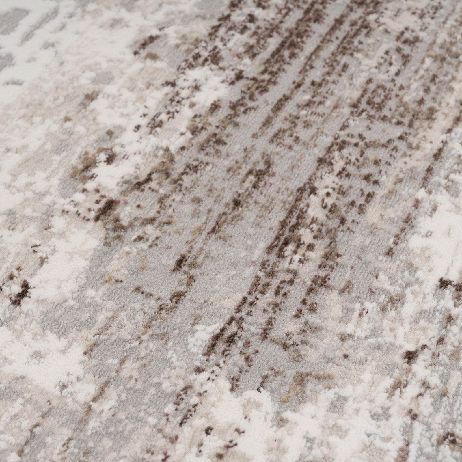 Soft Beige Modern Distressed Rug - Zoya