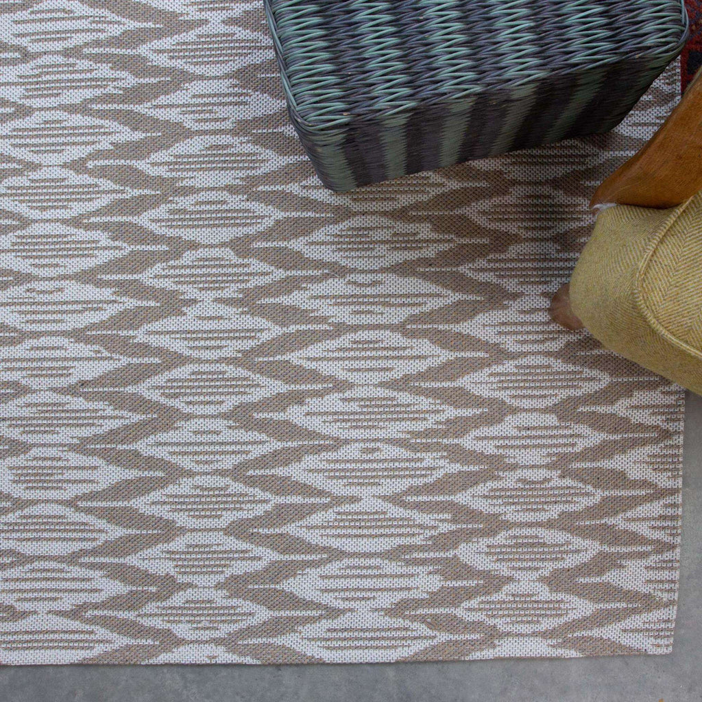 Natural Stripe Woven Sustainable Recycled Cotton Rug - Aden
