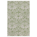 Green Floral Motif Outdoor Rug - Lanark