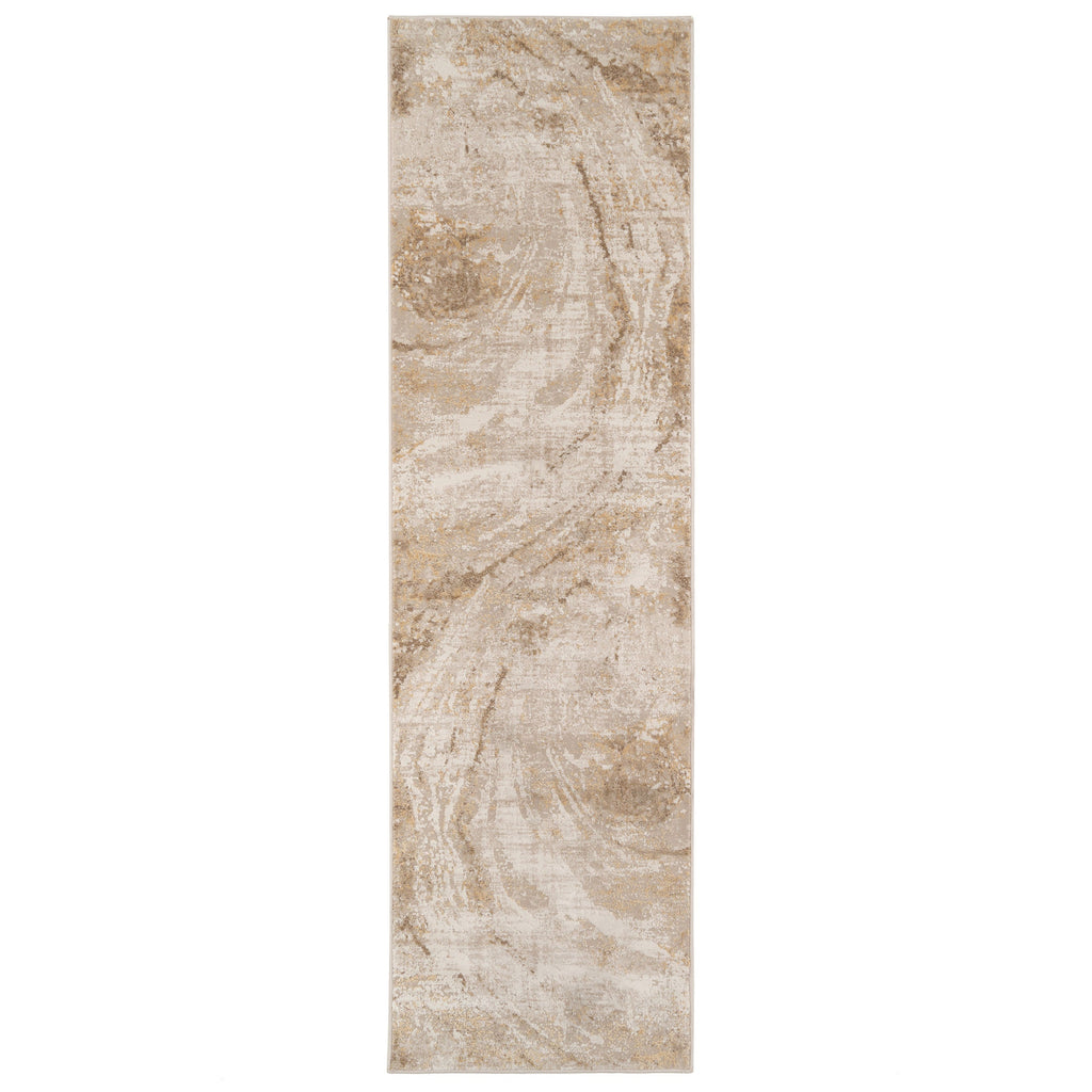 Natural Marble Beige Runner Rug