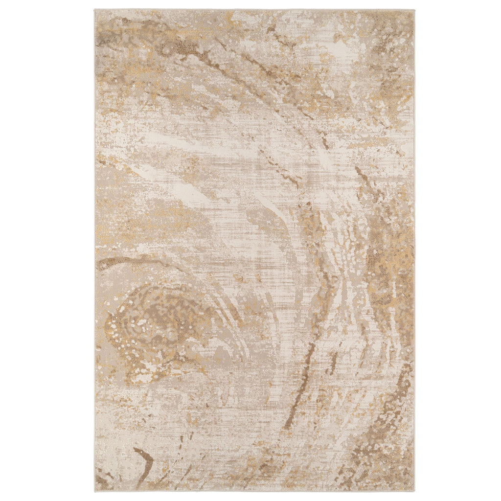 Natural Marble Beige Living Room Rug - Galaxy