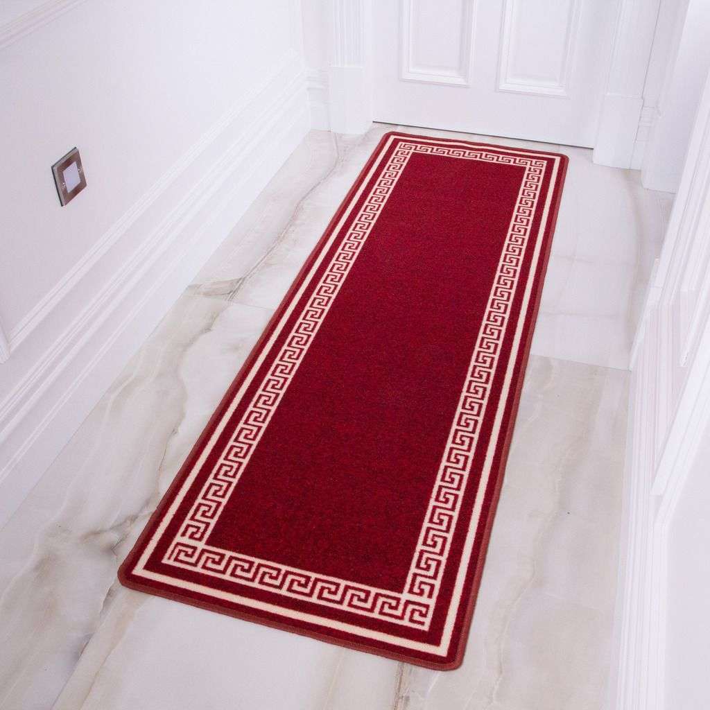 Red Hardwearing Kitchen Mat