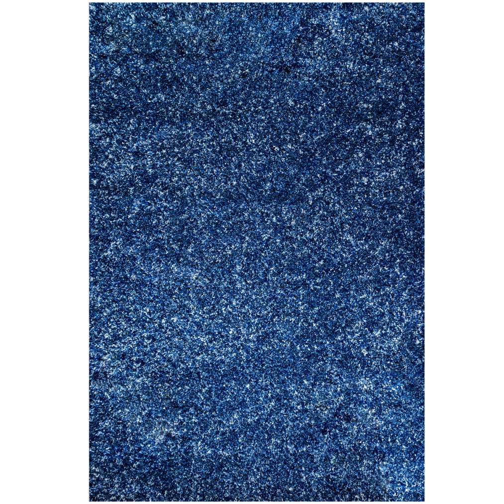 Navy Mottled Shaggy Hall Runner Rug