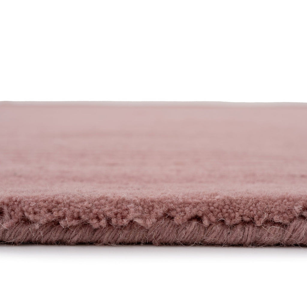 Blush Bordered Wool Rug - Olann Blush