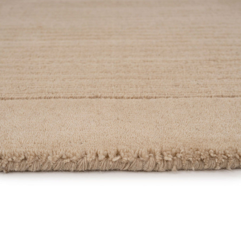 Neutral Bordered Wool Rug - Olann Neutral
