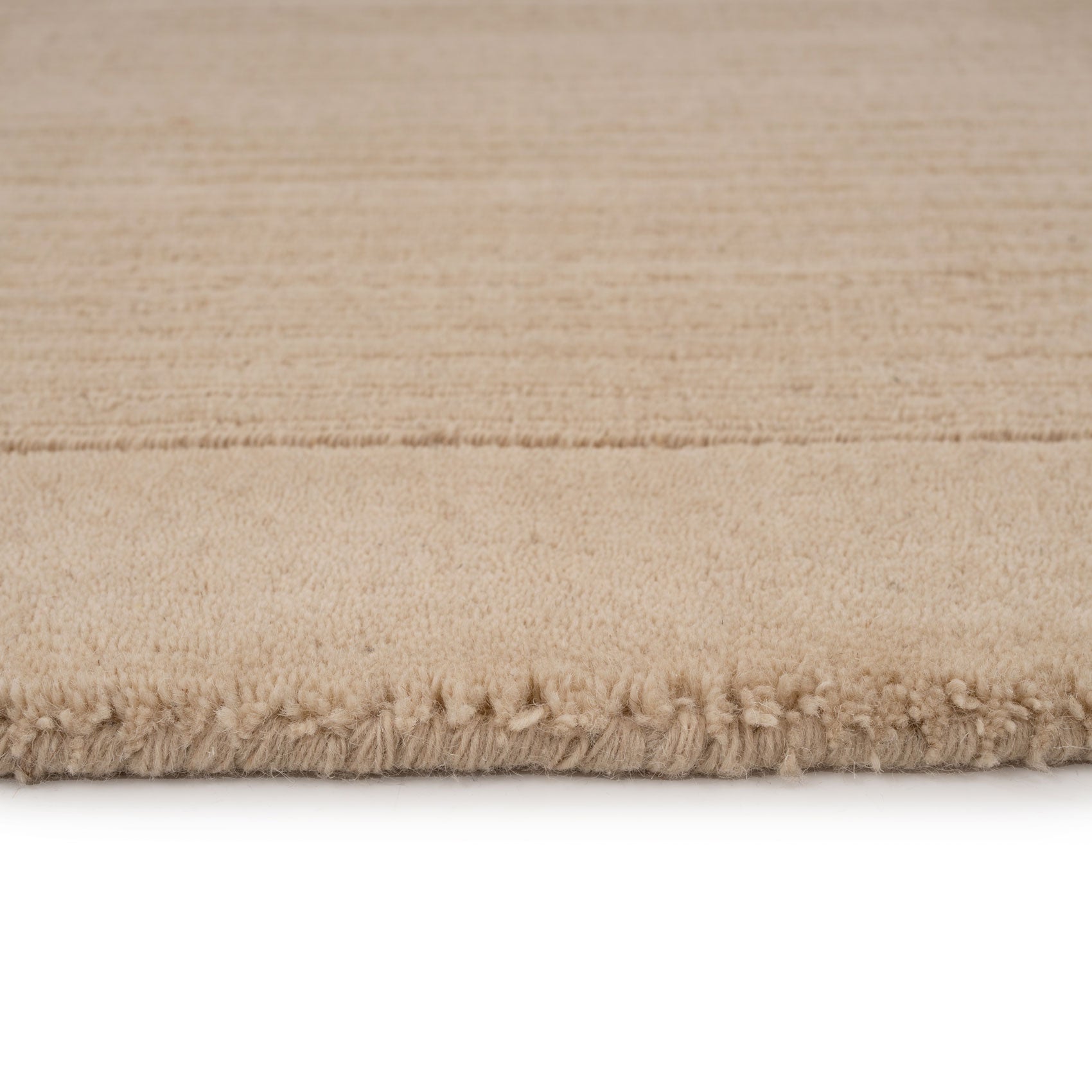 Neutral Bordered Wool Rug - Olann Neutral