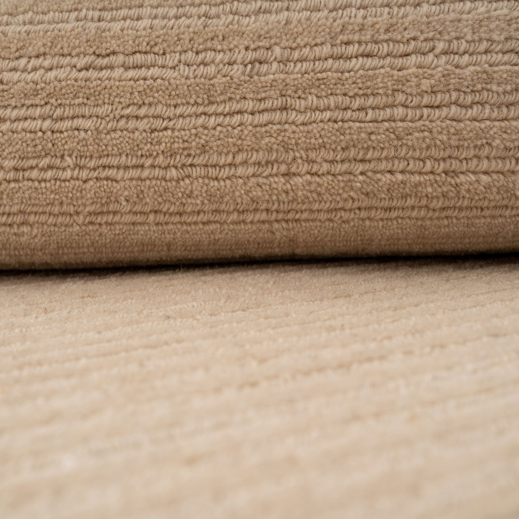 Neutral Bordered Wool Rug - Olann Neutral