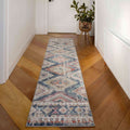 Soft Abstract Diamond Multicolour Hall Runner Rug
