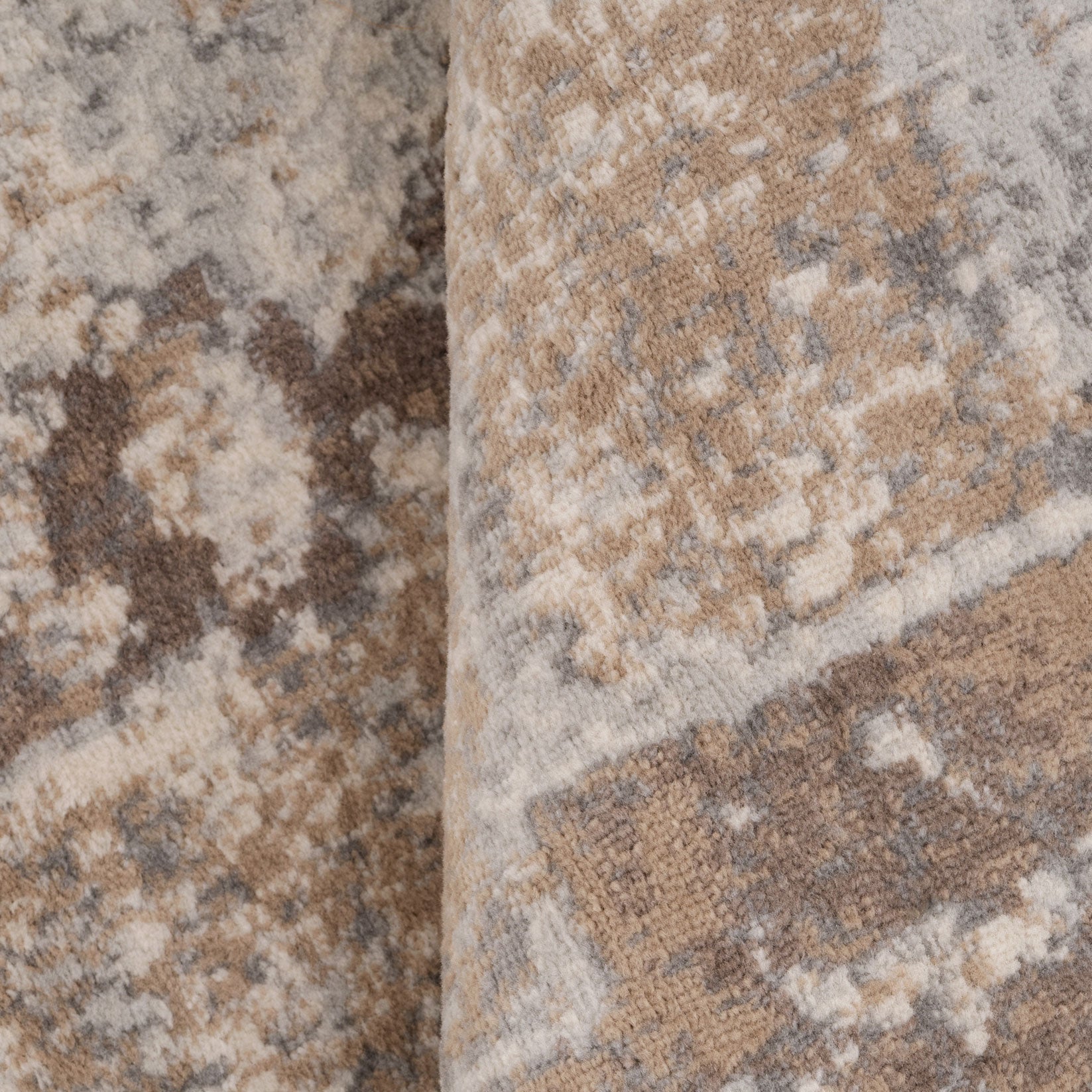 Traditional Distressed Chic Beige Area Rug