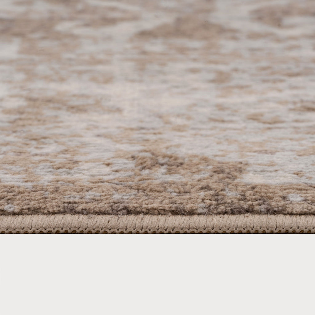 Beige Aztec Living Room Rug