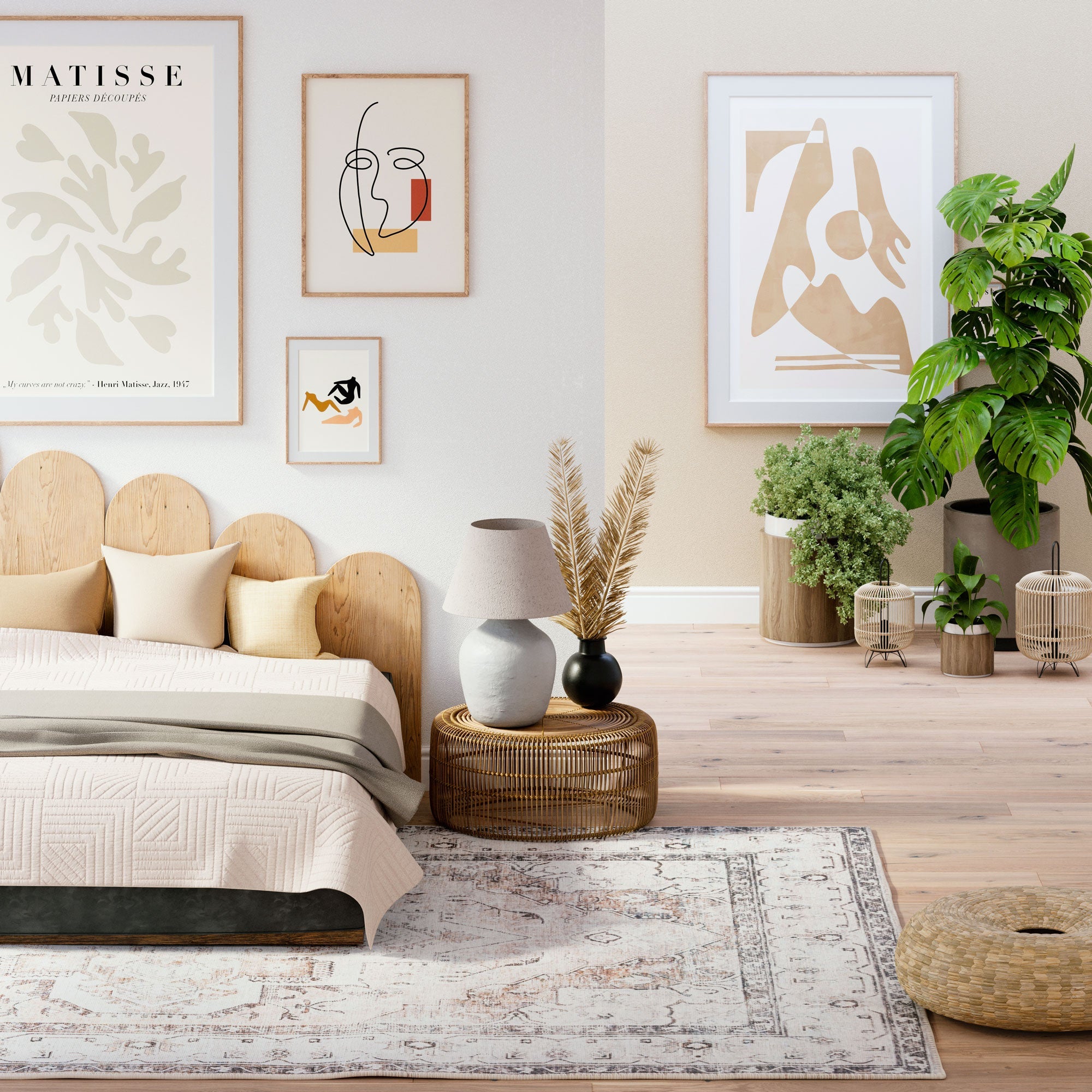 Flatwoven Washable Vintage Ivory Area Rug - Margot
