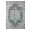 Flatwoven Washable Green Medallion Area Rug - Orion