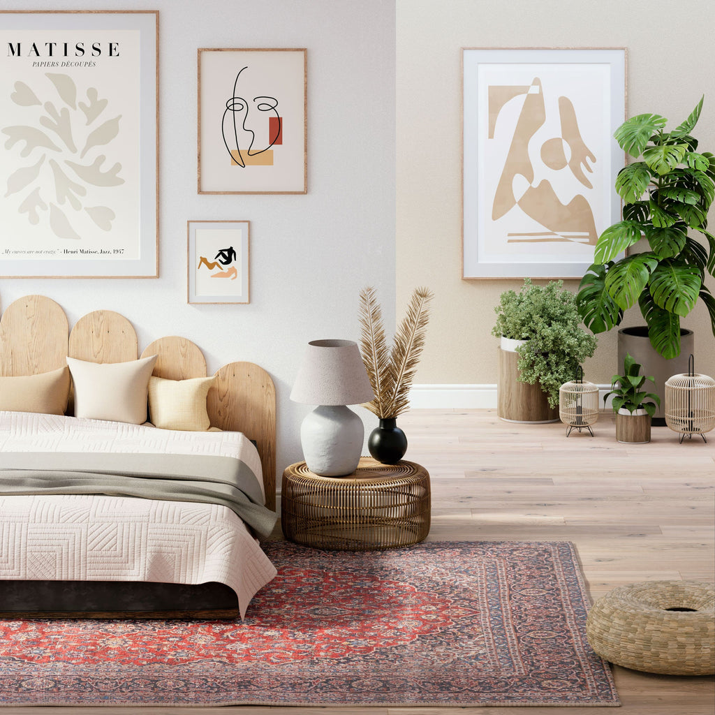 Flatwoven Washable Red Oriental Area Rug - Tullow