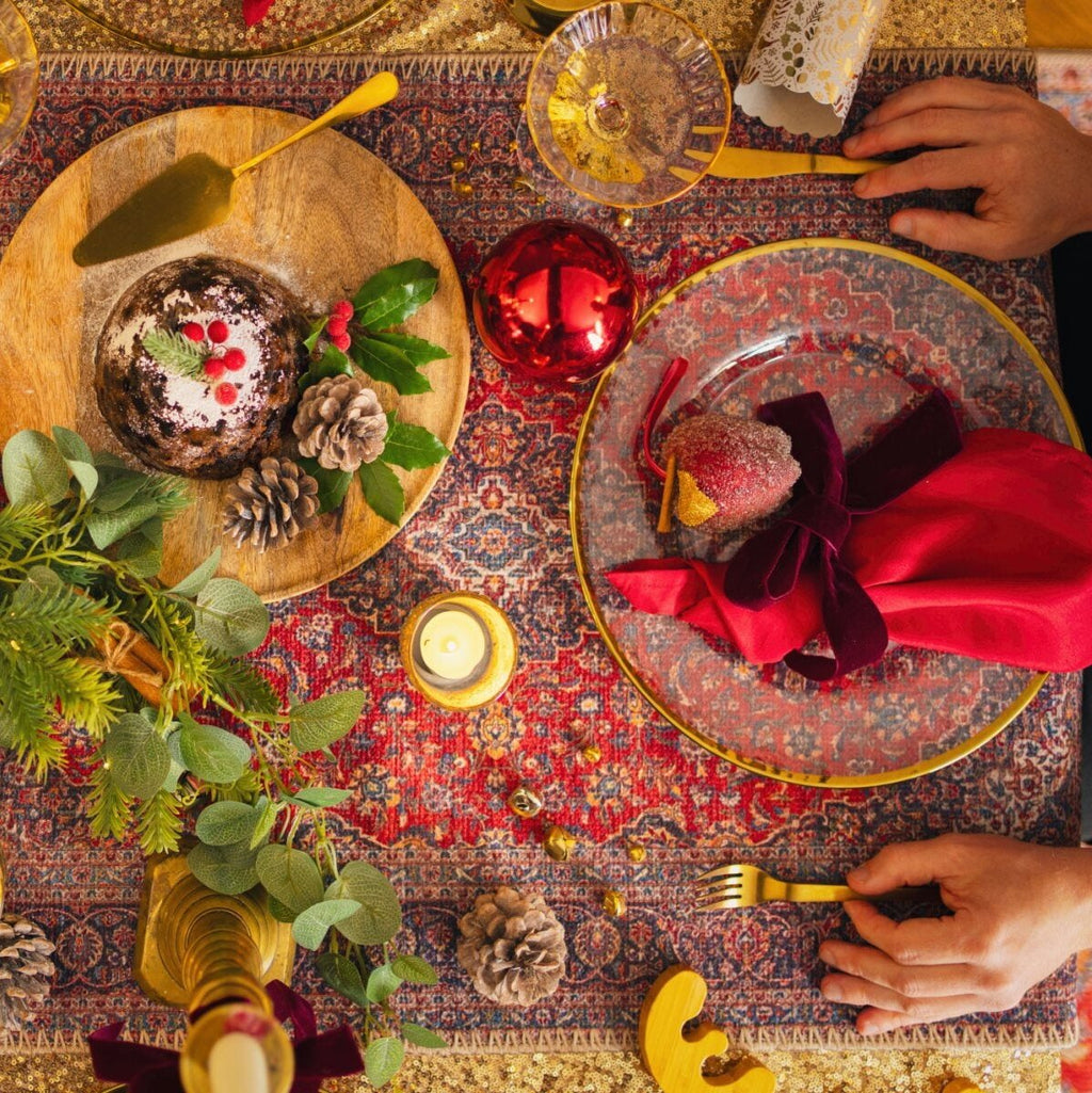 Flatwoven Washable Christmas Table Runner - Tullow
