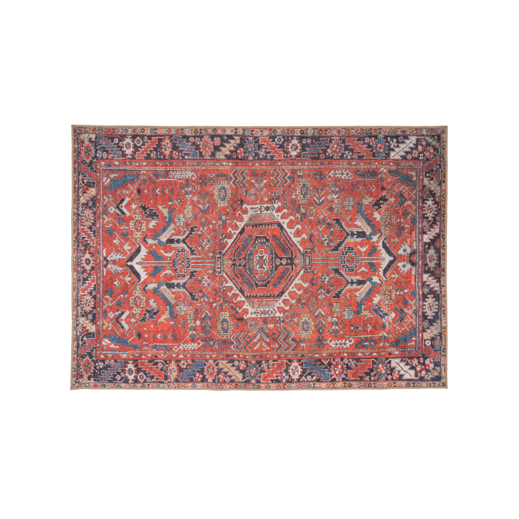 Washable Red Kitchen Mat - Rudd