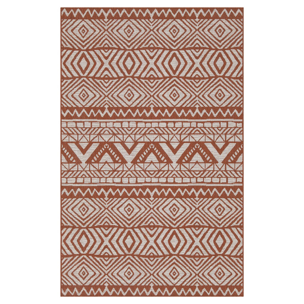 Dark Terra Flatweave Indoor Outdoor Rug - Ruskin