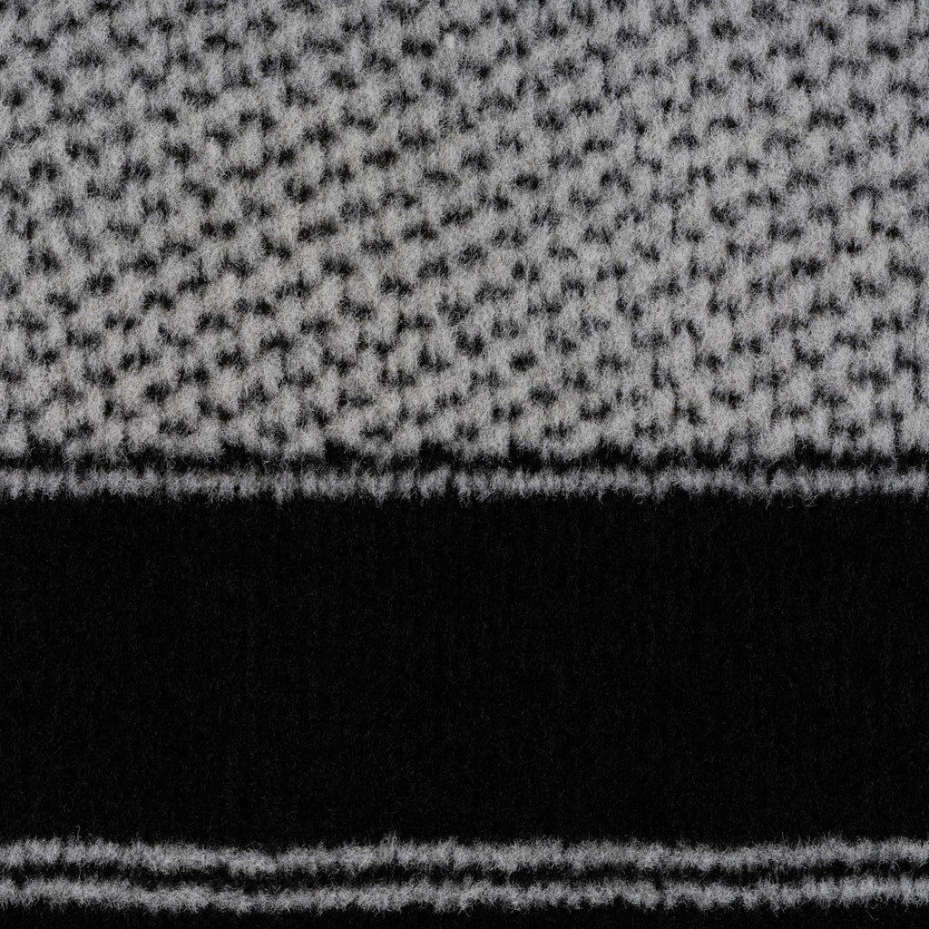 Black Border Stair Carpet Runner - Cut to Measure