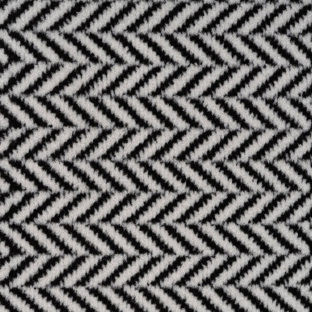 Black Chevron Stair Carpet Runner - Cut to Measure