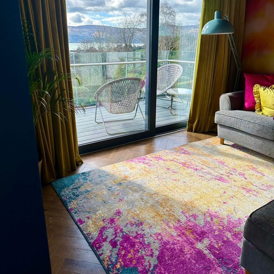Abstract Multicolour Area Rug - Pulse