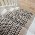 Cream Beige Stripey Stair Carpet Runner - Cut to Measure