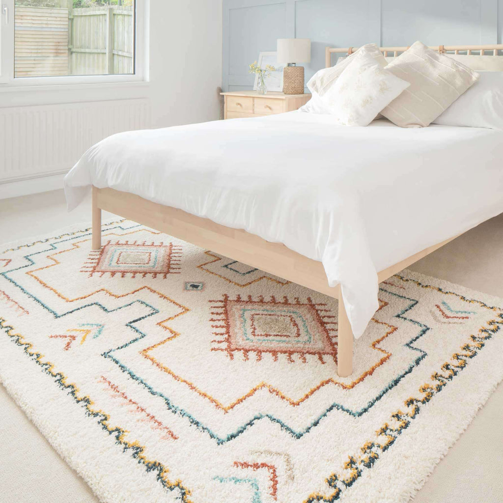 Super Soft Aztec Berber Shaggy Runner Rug