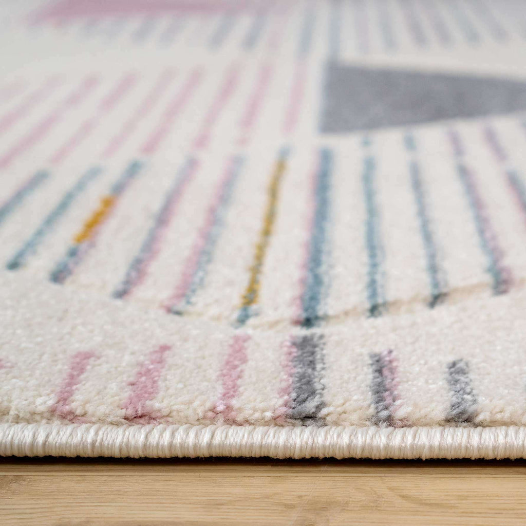 Pastel Pentagon Hallway Runner Rug