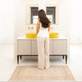 Soft Washable Cream Bathroom Mat - Adeline