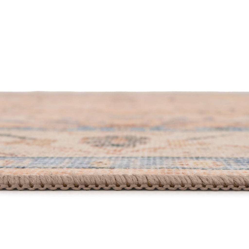 Soft Washable Multicolour Vintage Rug - Amelia