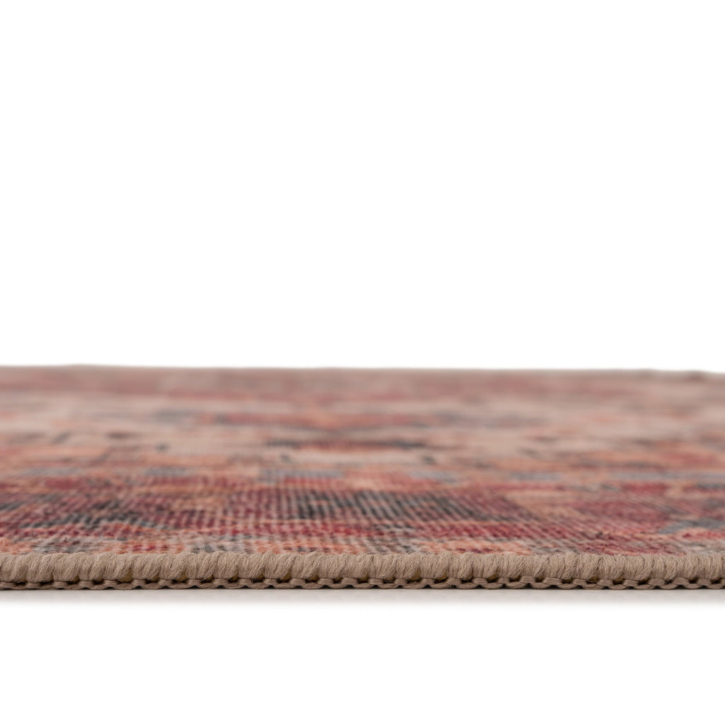 Soft Washable Red Antique Runner - Eliza