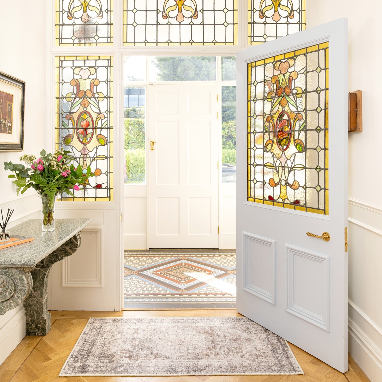 Soft Washable Vintage Doormat - Elsie