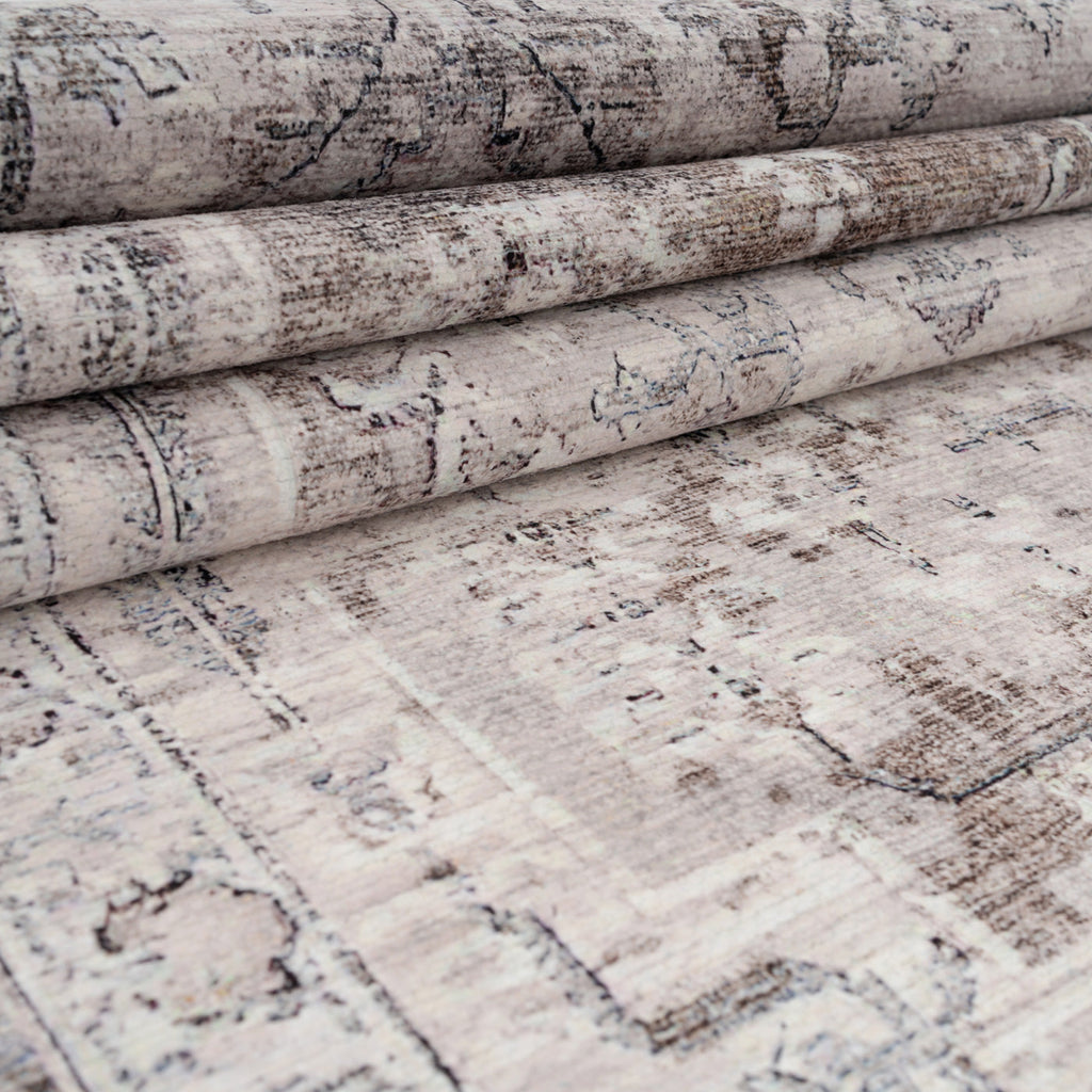 Soft Washable Vintage Greige Runner - Elsie