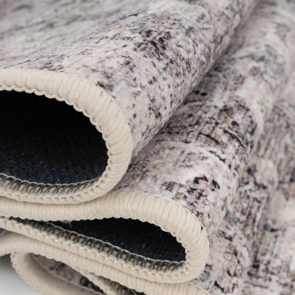 Soft Washable Vintage Greige Runner - Elsie