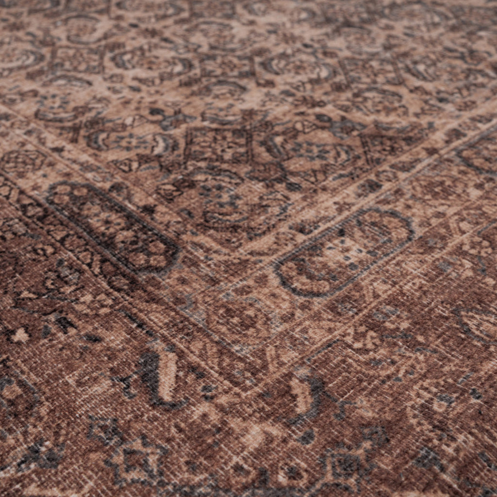 Soft Washable Brown Doormat - Mabel