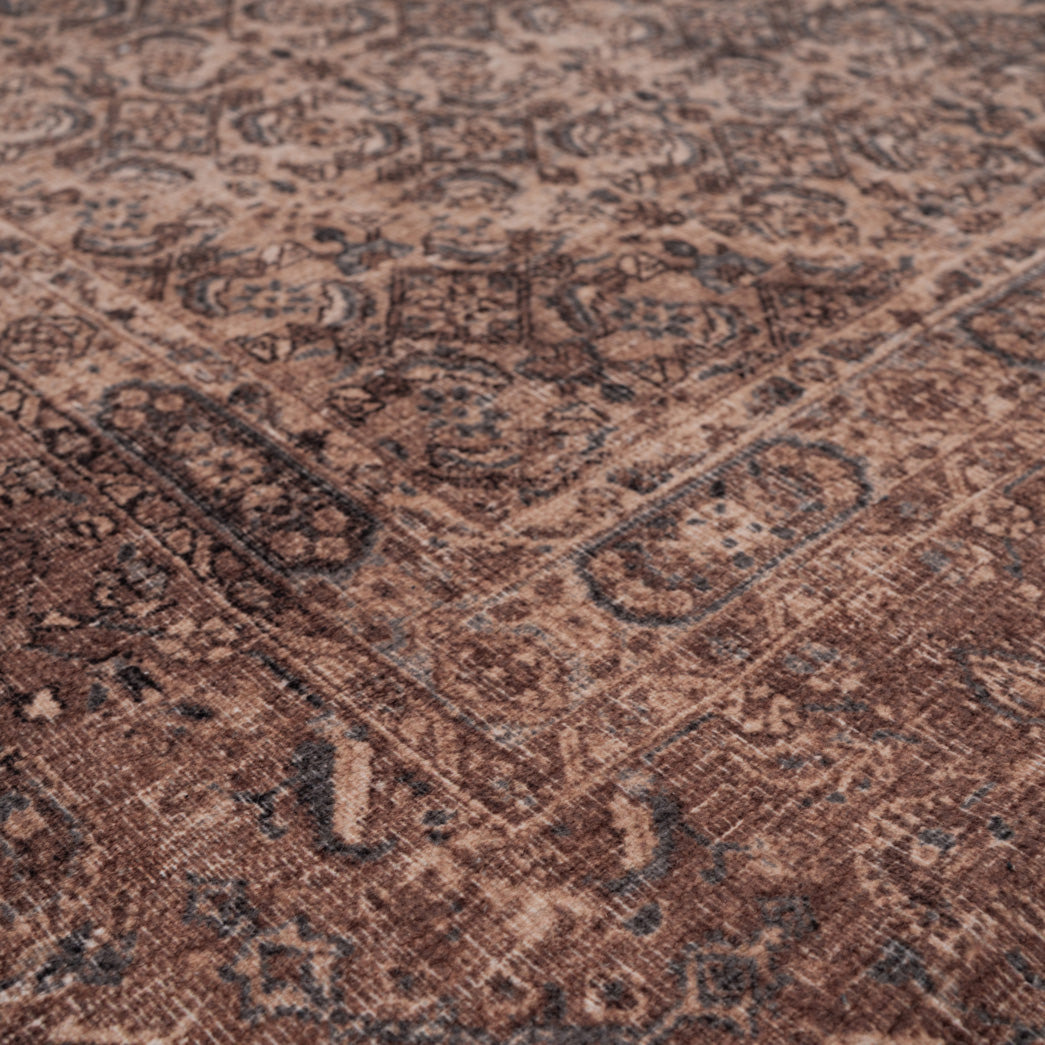 Soft Washable Brown Doormat - Mabel