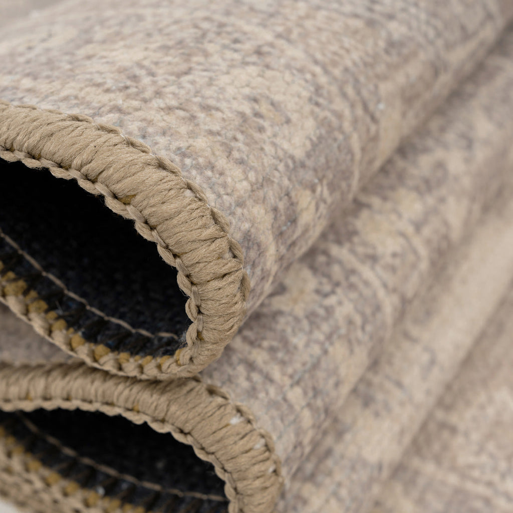 Soft Washable Beige Doormat - Mariana
